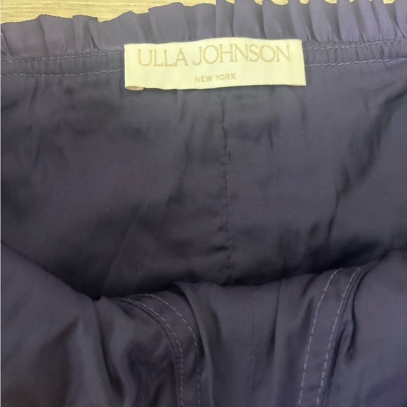 Ulla Johnson Camille tiered ruffle satin maxi dress eggplant purple - Picture 6 of 8